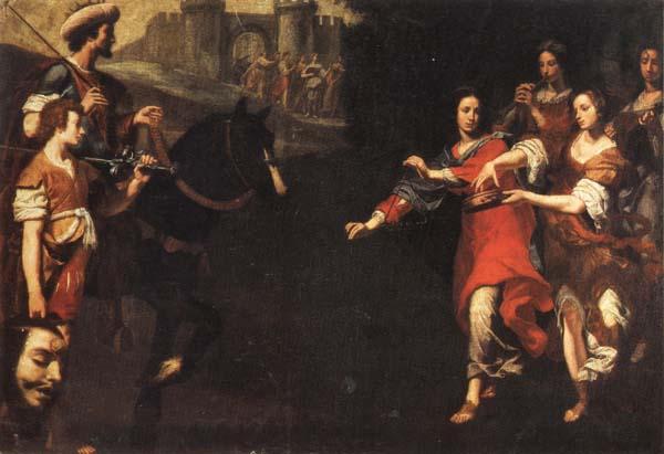 Lorenzo Lippi The Triumph of David oil painting image